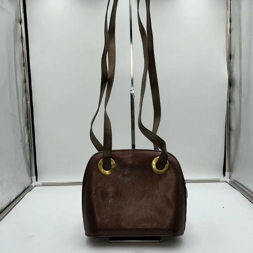 Stuart Weitzman Made in Spain Vintage Pebbled Copper Leather with Dustbag